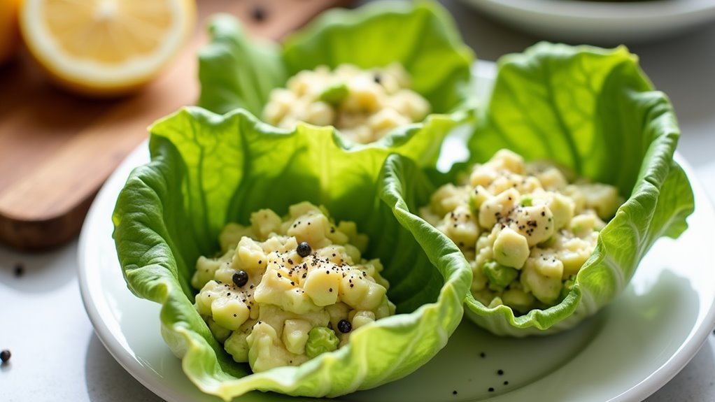 avocado egg salad wraps