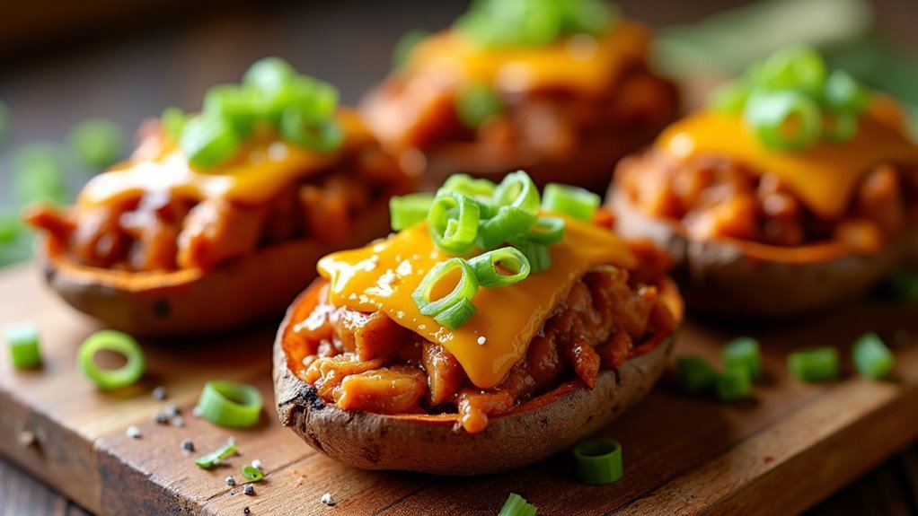 bbq chicken stuffed potatoes