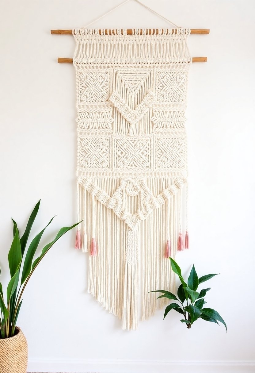 bohemian woven yarn art