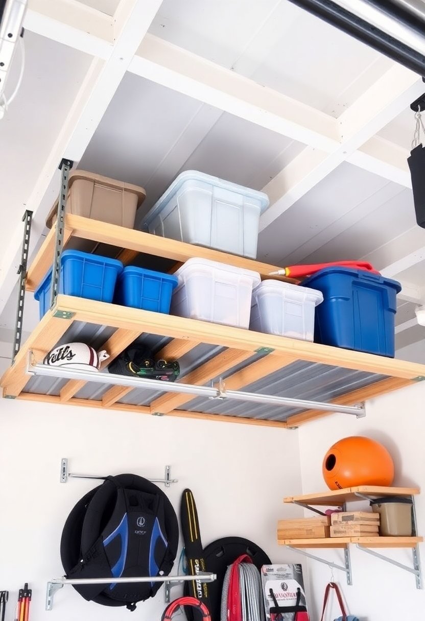 ceiling mounted storage solution