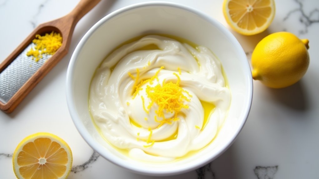 combine ricotta and lemon