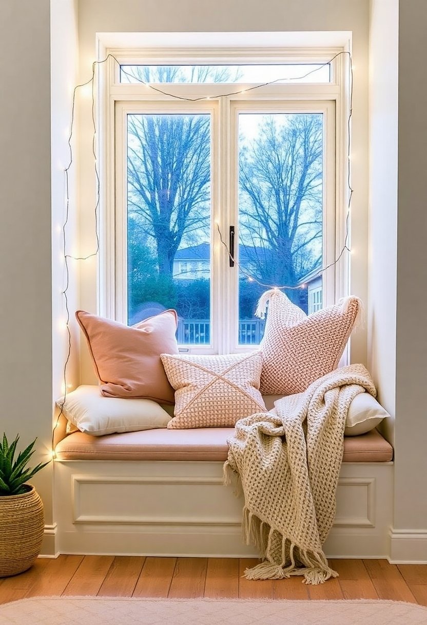 cozy illuminated reading space