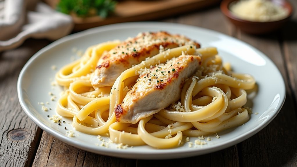 creamy garlic parmesan pasta