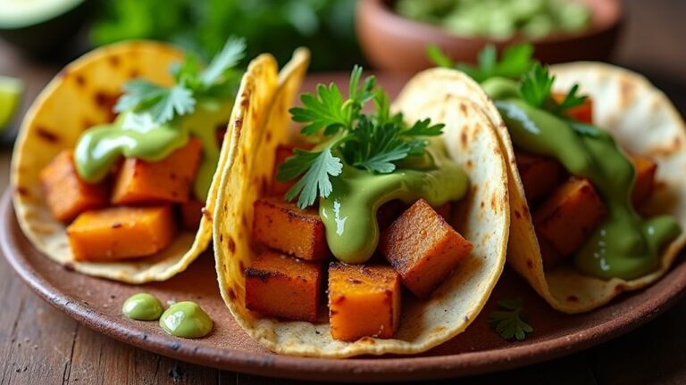 crispy sweet potato tacos