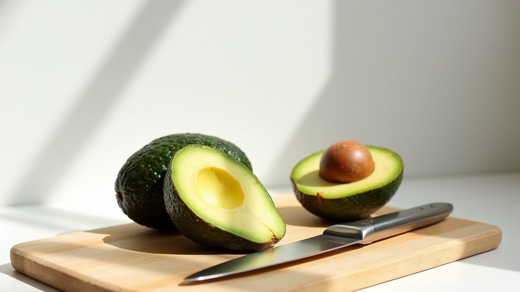 cut avocados when ripe