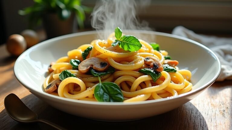 garlic butter pasta dish