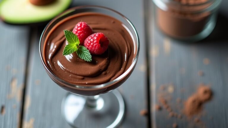 healthy chocolate avocado mousse