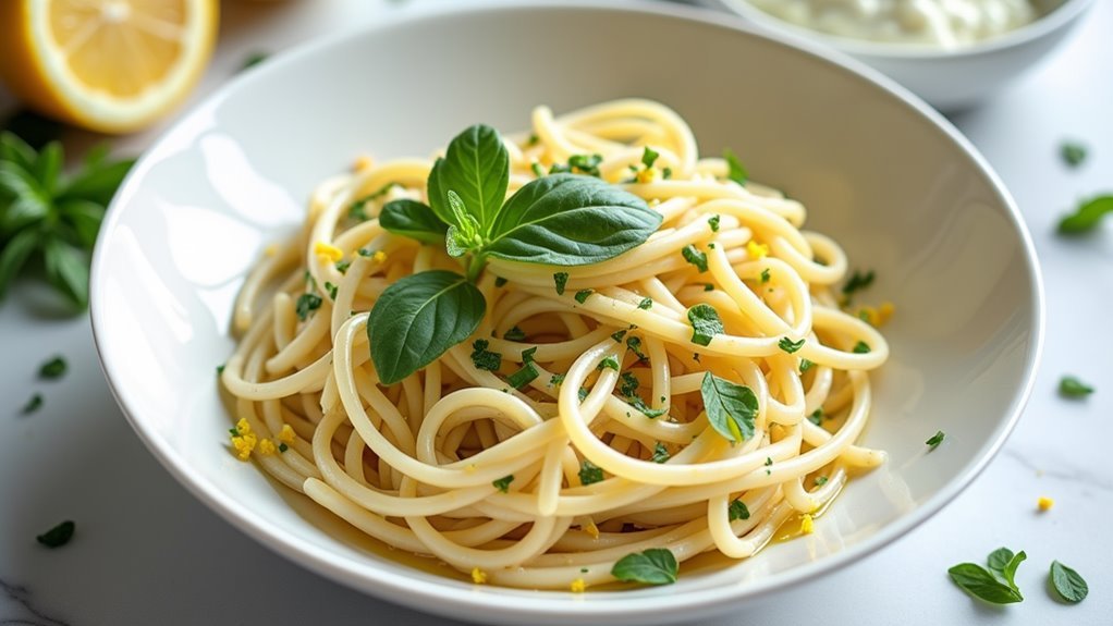 lemon ricotta herb pasta