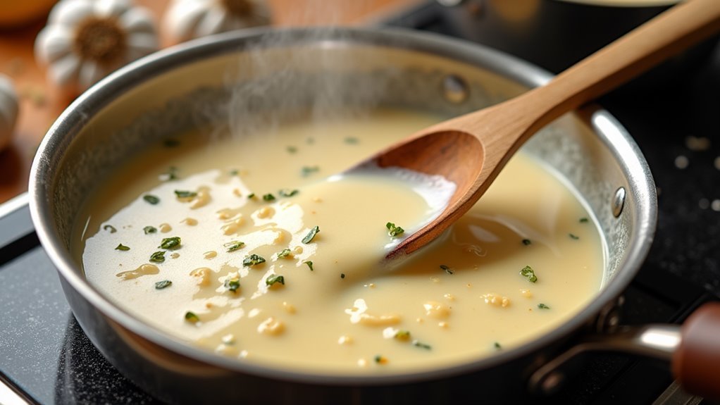 make garlic cream sauce