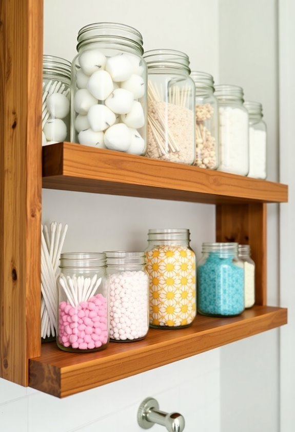 mason jars for organization