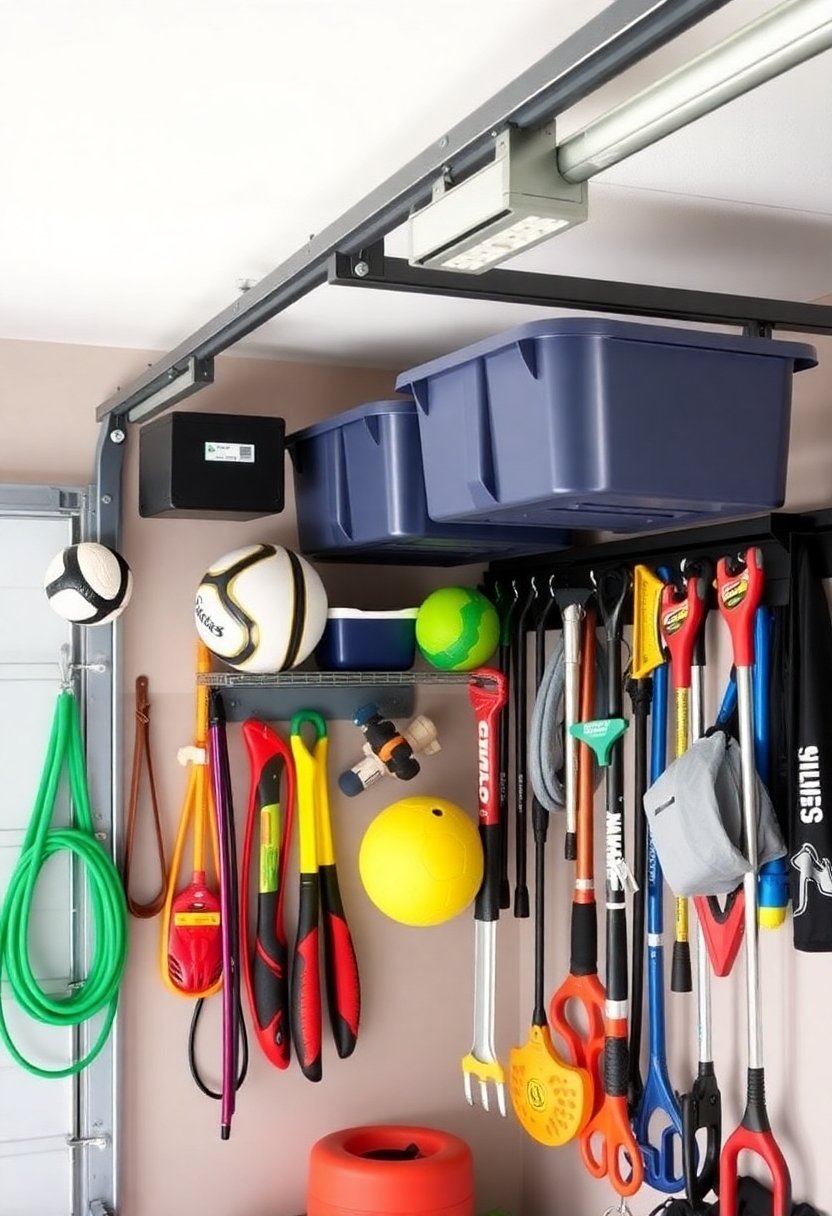 maximize garage door space