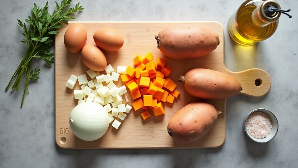 prepare ingredients for cooking