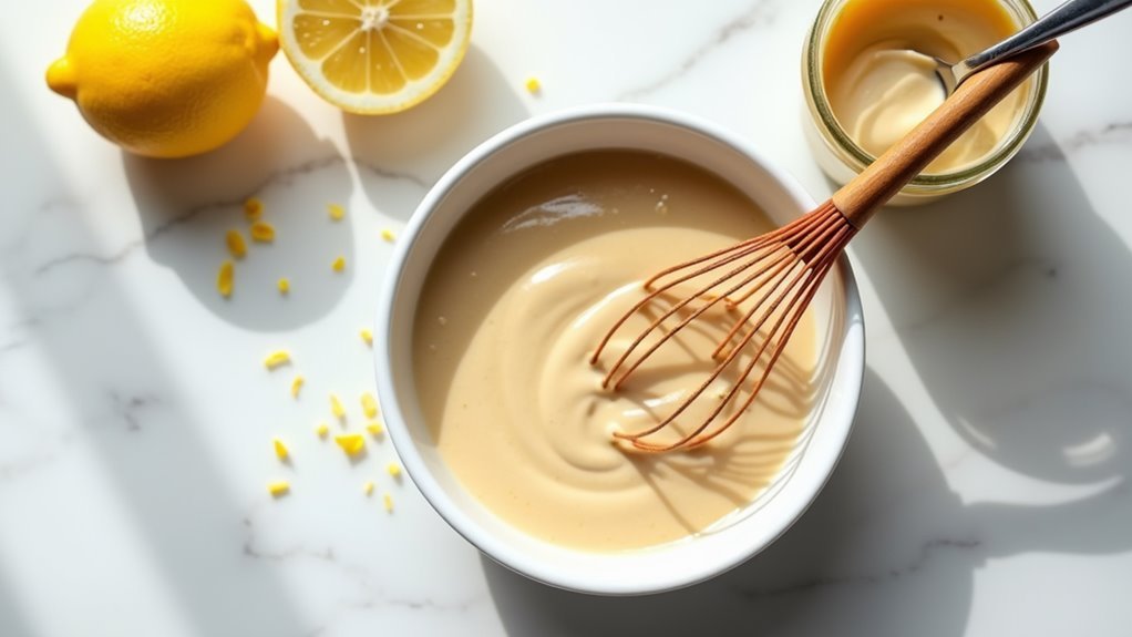 prepare tahini lemon dressing