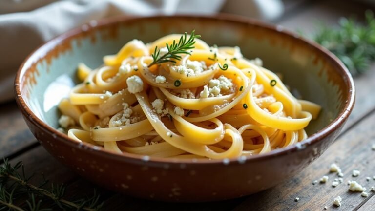 savory pasta with cheese