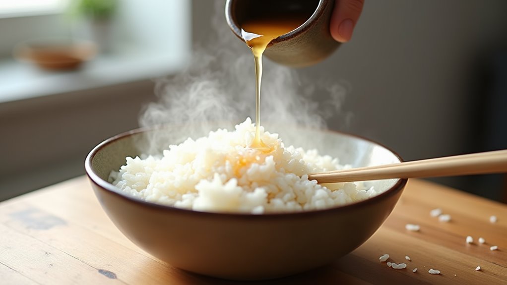 season rice with vinegar