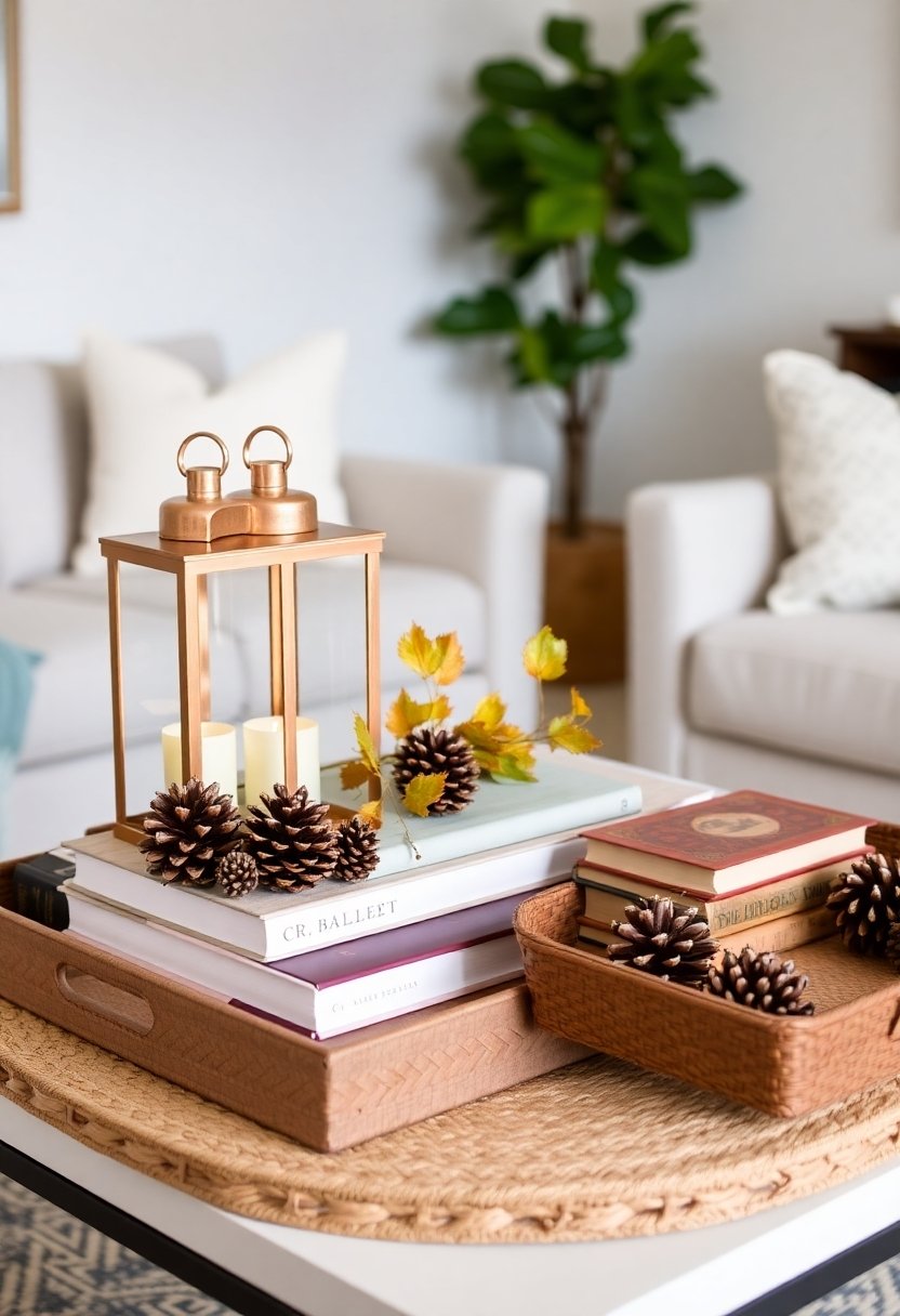 seasonal coffee table decor