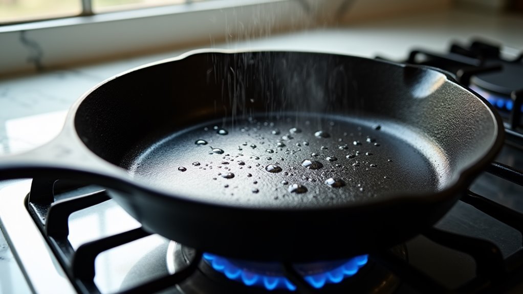 sizzle pan until hot