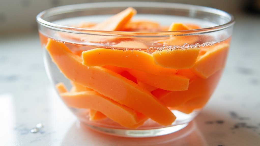 soak potatoes prior to baking