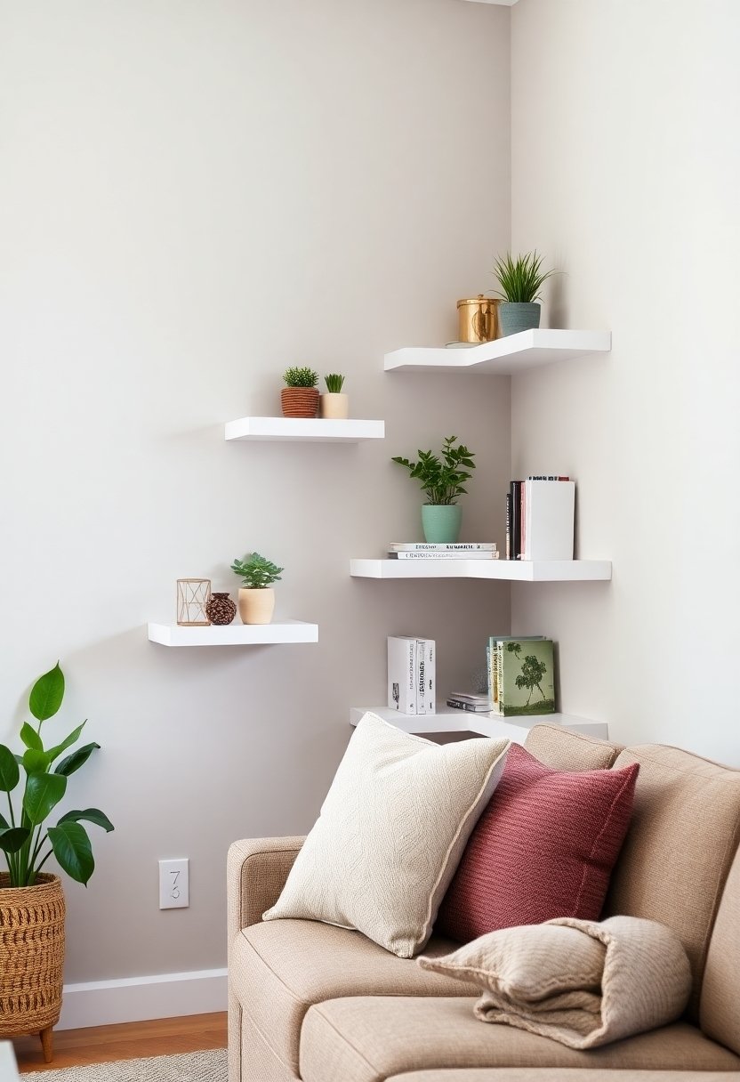 space saving wall shelves