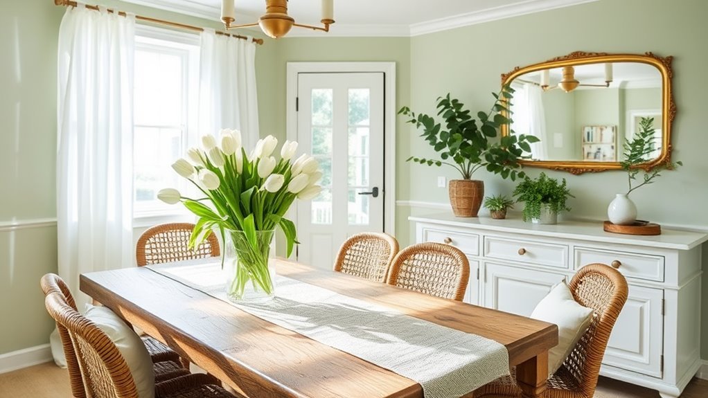 spring dining room transformation