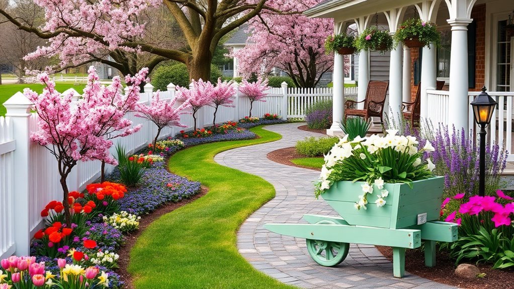 spring front yard decor