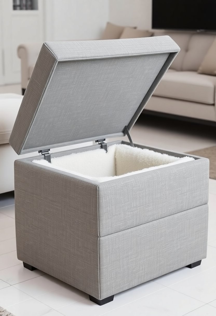 storage ottoman with collapsibility