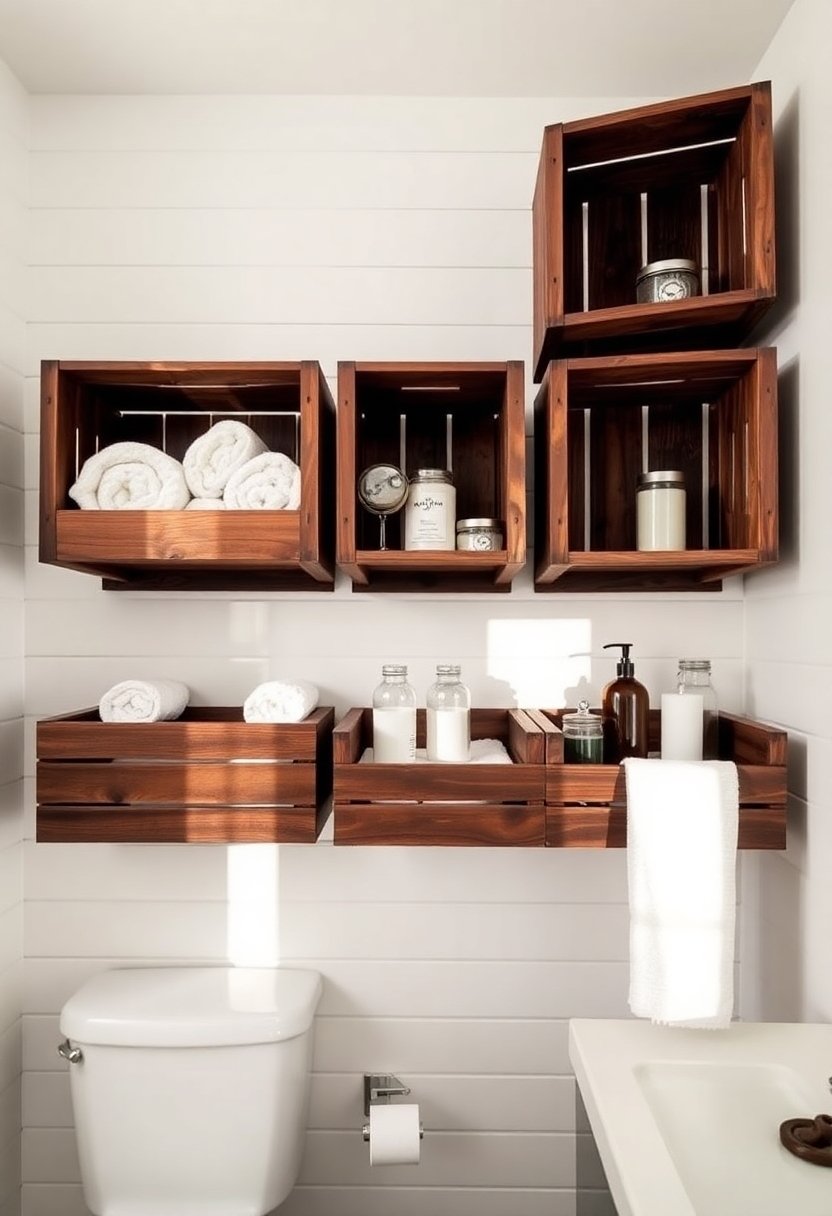 wine crate wall storage