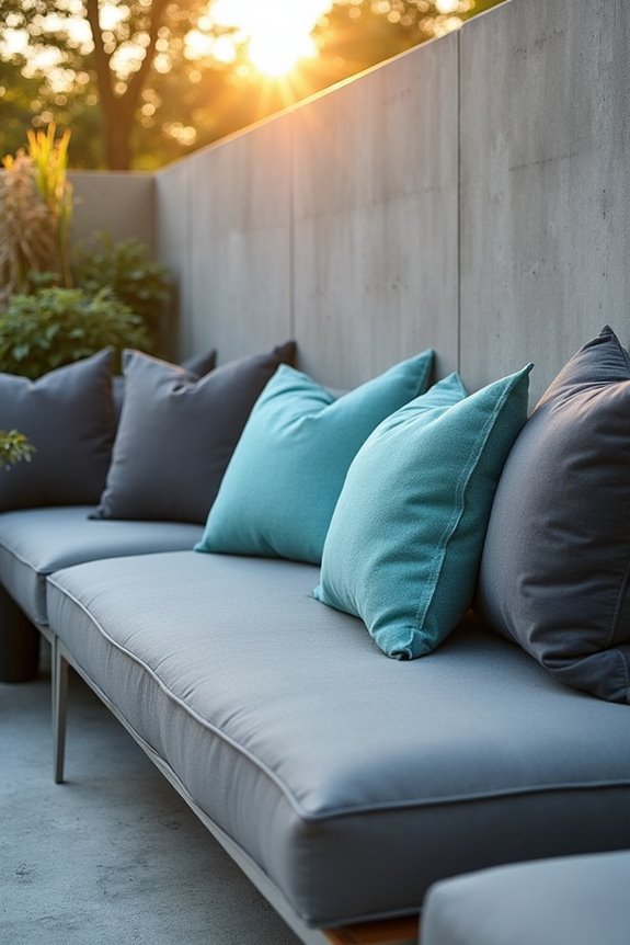 aqua and gray blend