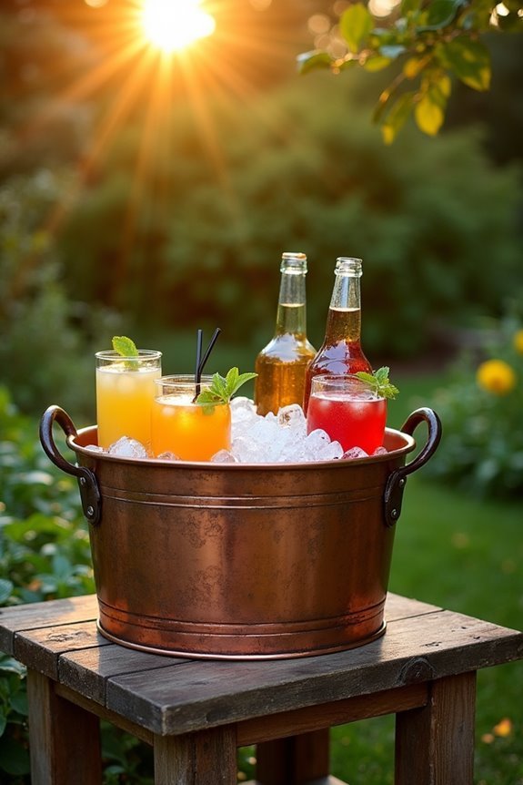 beverage cooler with stand
