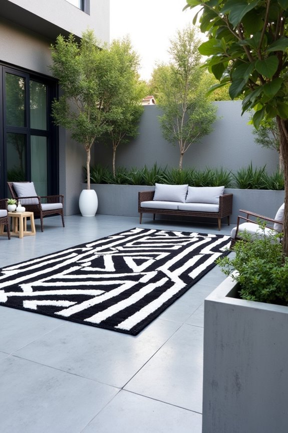 bold modern patio designs