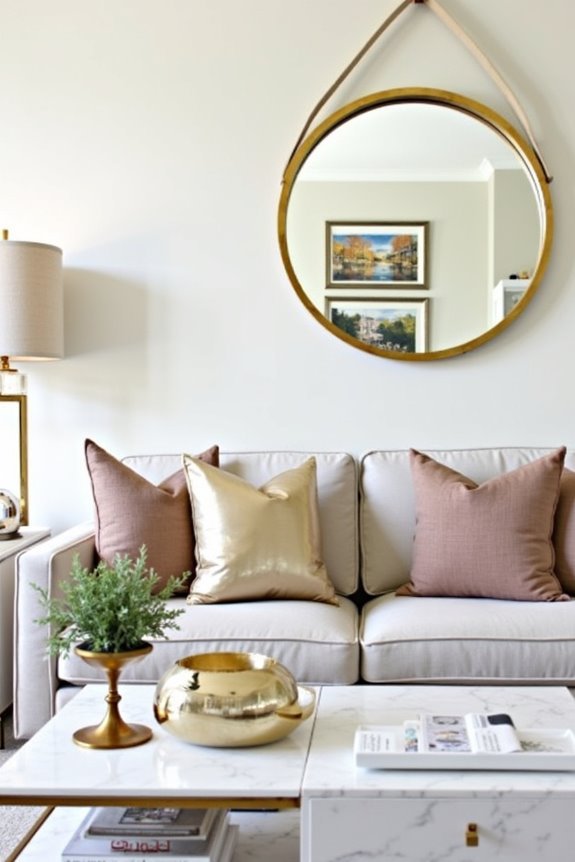 budget friendly gold decor