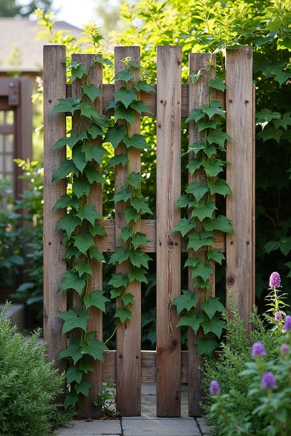 charming pallet wood divider