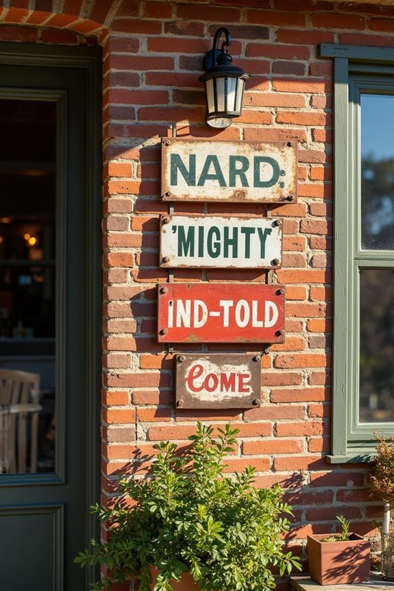collectible vintage signage treasures