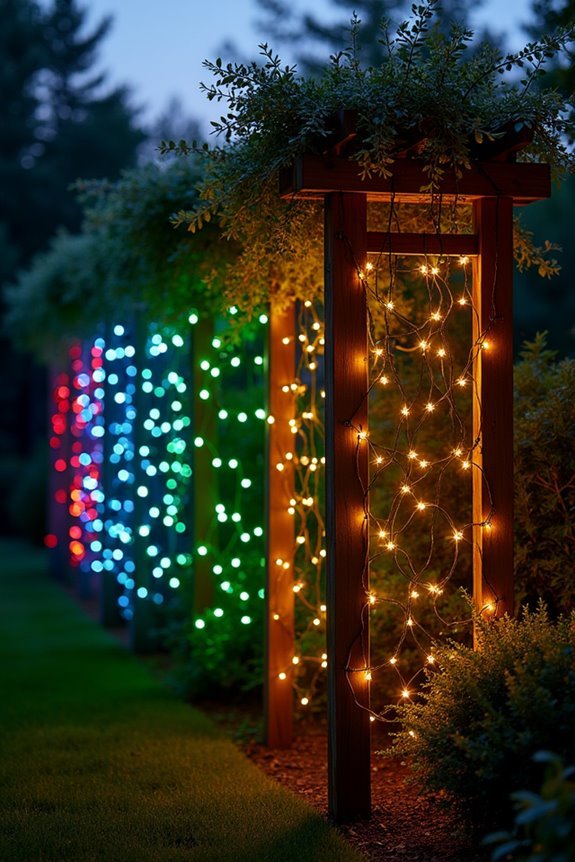 colorful decorative lighting display