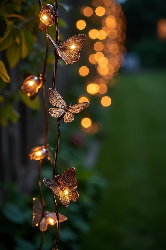 colorful insect themed string lights