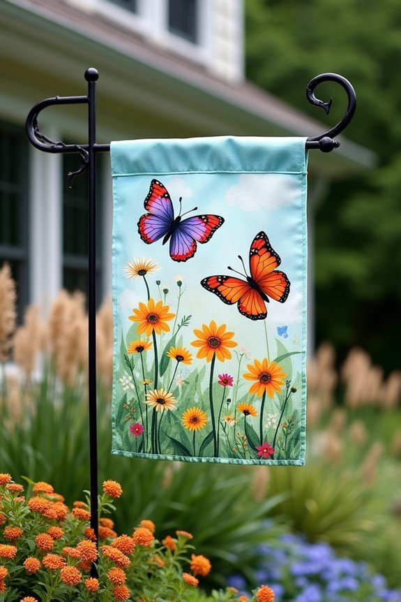 colorful outdoor garden decor