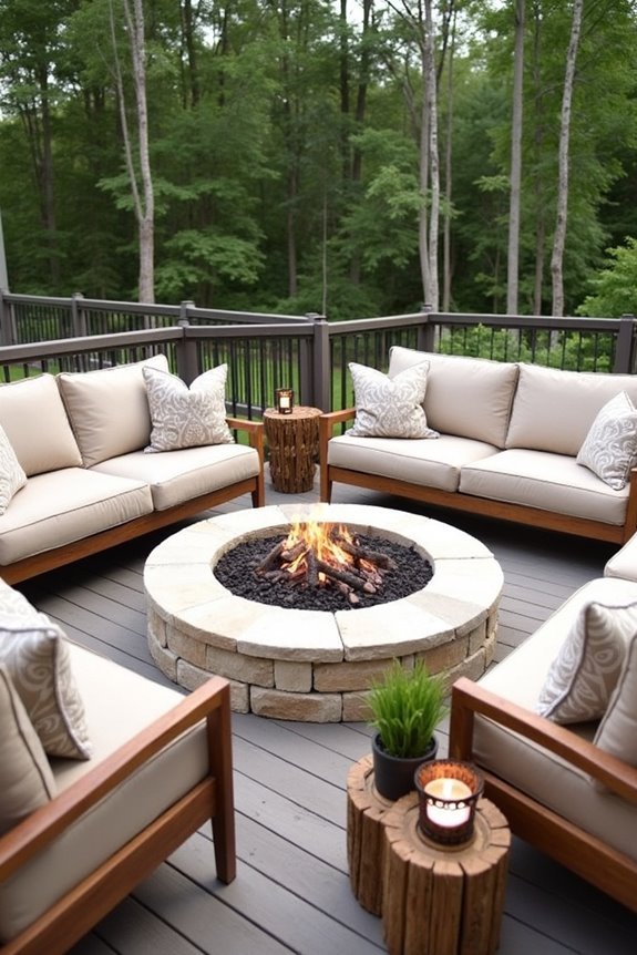 cozy outdoor fire pit