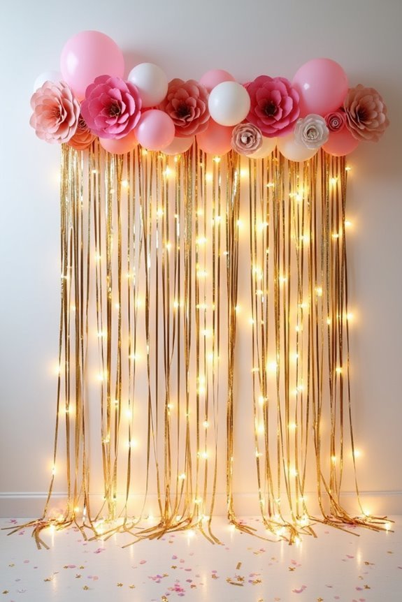 creative party photo setup