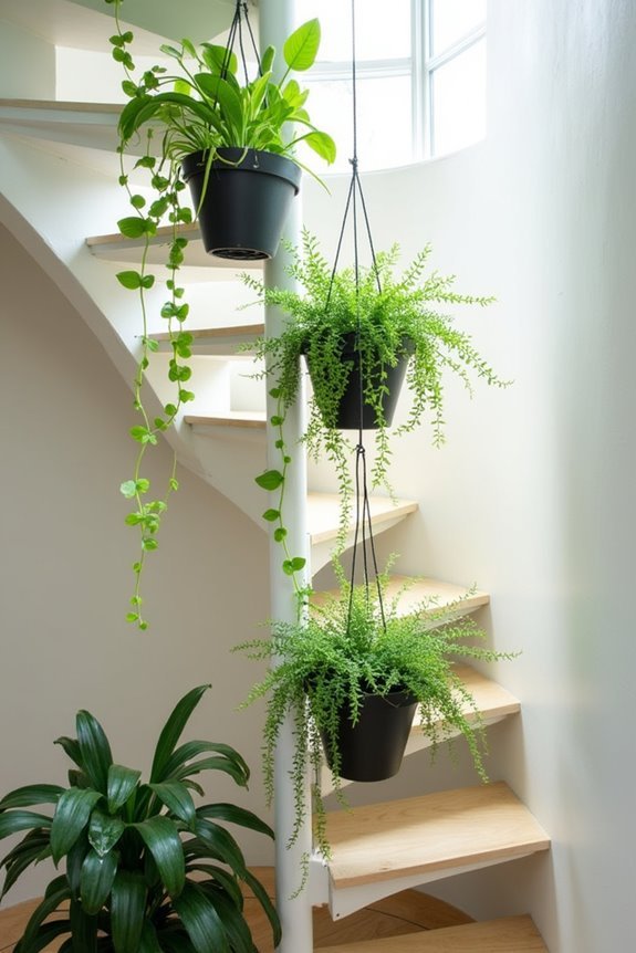 curved steps for plants