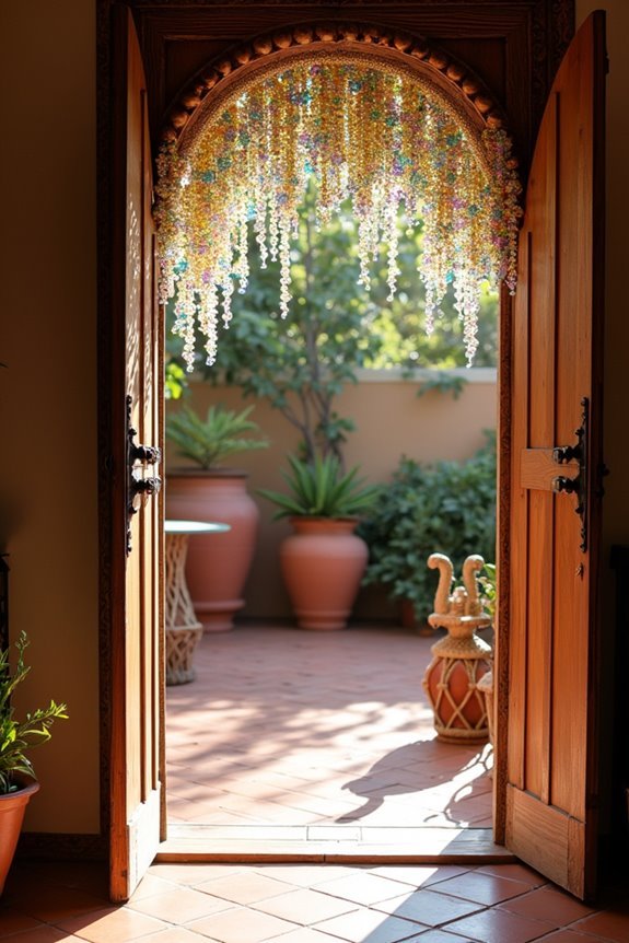 decorative beaded door hangings