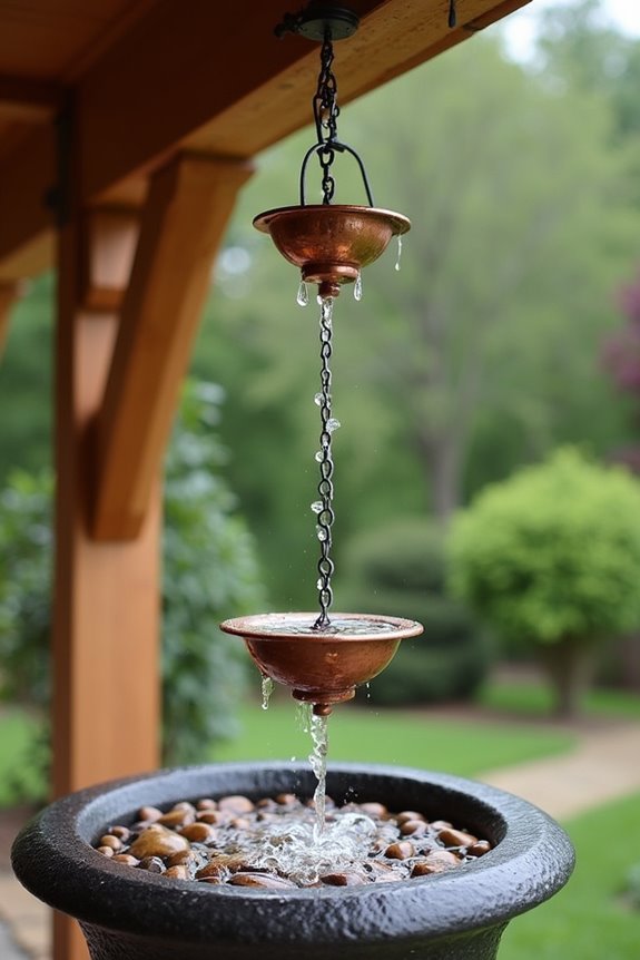 decorative dripping water installation