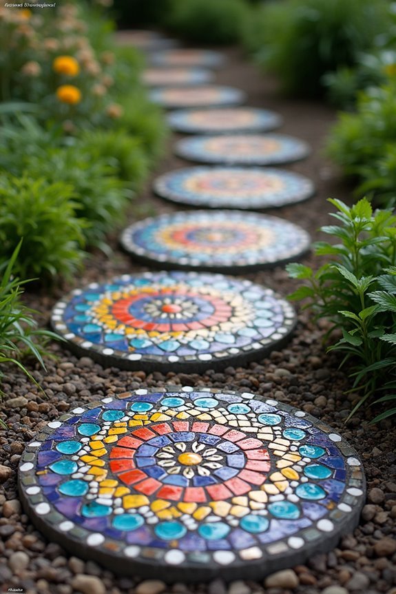 decorative garden path stones