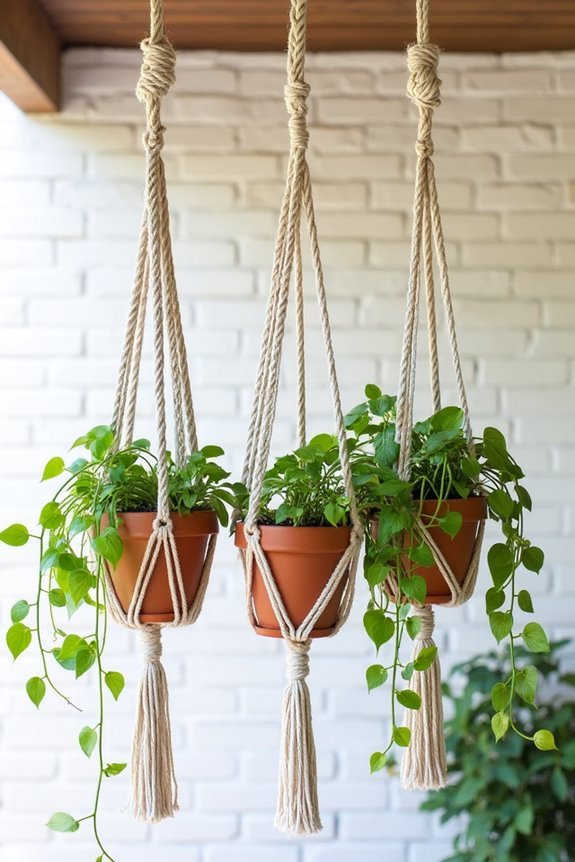 decorative hanging plant holders