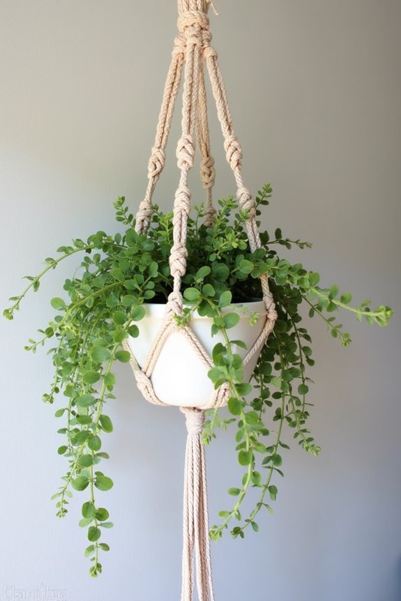 decorative macram plant hanger