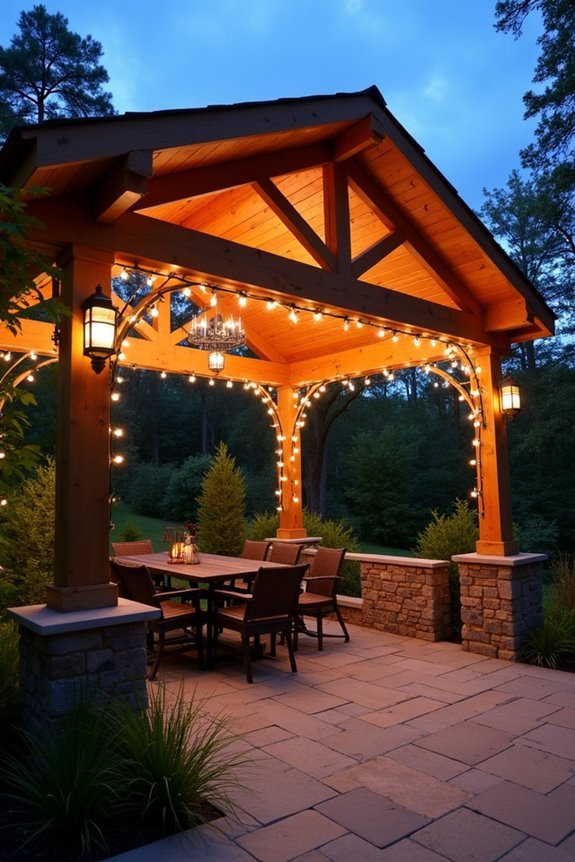 decorative outdoor light arrangements