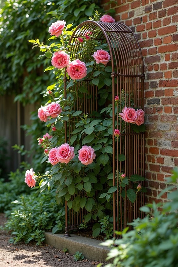 decorative outdoor plant support