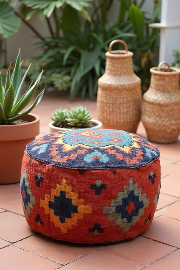 decorative turkish textile ottomans