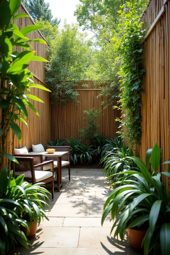 eco friendly garden privacy solution