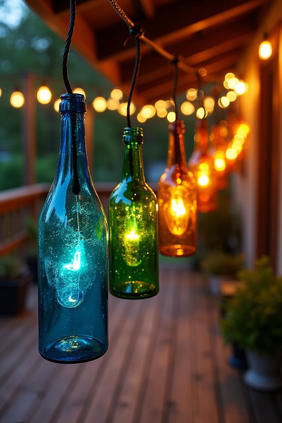 eco friendly glass bottle decor