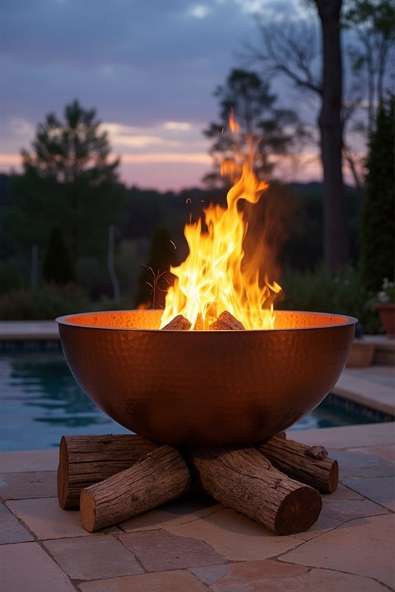 elegant outdoor fire pit